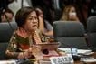 Mamamayang Liberal Partylist Rep. Leila de Lima during the impeachment proceedings of Sara Duterte at the House of Representatives of the Philippines on April 14, 2026. Maria Tan, ABS-CBN News/File