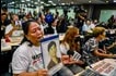 Families of victims of extrajudicial killings (EJKs) turn emotional as they watch the live streaming of the decision of the International Criminal Court (ICC) Appeals Chamber rejecting the appeal of the defense team for the interim release of former Philippine president Rodrigo Duterte, at the UP College of Law in Quezon City on November 28, 2025. Maria Tan, ABS-CBN News