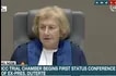ICC Trial Chamber III Presiding Judge Joanna Korner