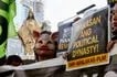Activists and human rights advocates hold a protest to mark the 40th anniversary of the EDSA People Power Revolution at the EDSA Shrine in Quezon City on February 25, 2026. Jonathan Cellona, ABS-CBN News
