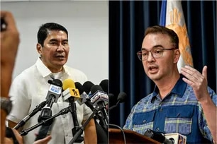 Senator Erwin Tulfo and Senator Alan Peter Cayetano. Maria Tan, ABS-CBN News