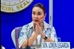 Senator Loren Legarda during the Senate hearing on the proposed 2025 budget of the Presidential Communications Office and attached agencies and corporations in Pasay City on September 26, 2024. Mark Demayo, ABS-CBN News