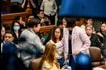 Senators Alan Peter Cayetano, Pia Cayetano, Imee Marcos, Robin Padilla, and Rodante Marcoleta, push through with their scheduled Blue Ribbon Committee hearing featuring 18 Marines and their legal counsel as resource persons at the Senate plenary hall in Pasay City on June 4, 2026. Maria Tan, ABS-CBN News