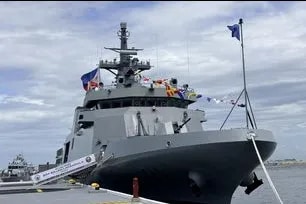 Marcos leads commissioning of offshore patrol vessel BRP Rajah Lakandula