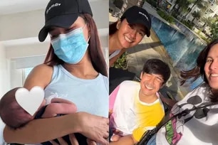 Bianca Gonzalez meets Robi Domingo and Maiqui Pineda's baby for the first time