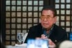 Former Ilocos Sur Governor and businessman Luis “Chavit” Singson holds a press conference at Club Filipino in San Juan City on Friday, September 19, 2025. Singson denounces alleged corruption involving contractors and politicians and urges the youth to join and lead the upcoming massive rally on September 21. Maria Tan, ABS-CBN News