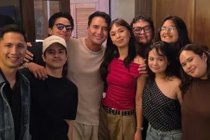 Daniel Padilla attends birthday party of Kaila's dad John Estrada