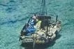The floating structure earlier confirmed by authorities is seen inside the lagoon of Bajo de Masinloc or Scarborough Shoal in the West Philippine Sea. PCG photo via Bianca Dava, ABS-CBN News