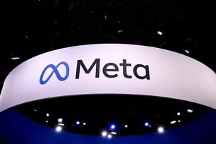 A logo of US company's Meta is displayed during the Vivatech technology startups and innovation fair, at the Porte de Versailles exhibition center in Paris, on May 22, 2024. Julien de Rosa, AFP/file