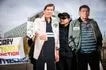 A person stands by two life-size cardboard cutouts of former Philippines' president Rodrigo Duterte during a demonstration in his support outside the International Criminal Court (ICC) where he will be questioned on charges of crimes against humanity, in The Hague on February 23, 2026. Simon Wohlfahrt, AFP/File