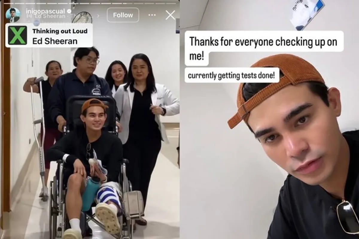 Inigo Pascual shares update after minor accident during a mall show