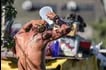 People try to deal with the heat in Navotas City on April 22, 2024. Jonathan Cellona, ABS-CBN News/File