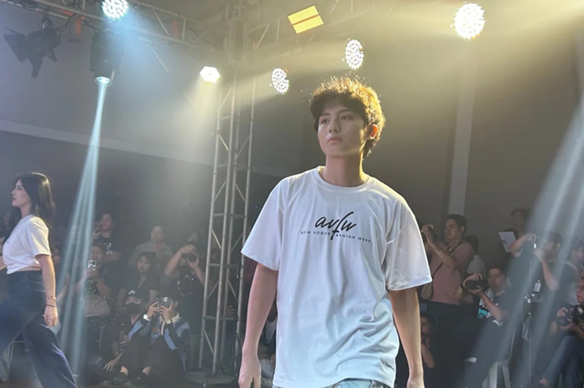 Migz Diokno walks Asia Vogue Fashion Week runway