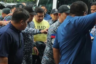 Sen. Jinggoy Estrada arrives at the Sandiganbayan in Quezon City on June 2, 2026, for his arraignment on graft charges. Jonathan Cellona, ABS-CBN News/File
