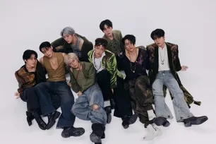 ATEEZ in a promotional photo for 'GOLDEN HOUR : Part.5.' Photo courtesy of KQ Entertainment