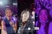 Jerry Yan (center) in a video shared by Ellen Adarna, while Michele Gumabao (left) and Melai Cantiveros (right) are seen during the 'F Forever' concert at the Philippine Arena on June 27, 2026. Screenshots from the Instagram accounts of Adarna, Gumabao and Cantiveros
