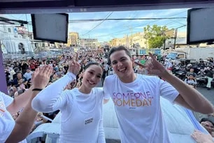Kathryn Bernardo and James Reid at a motorcade for "Someone, Someday," June 28, 2026 in San Fernando, Pampanga. Ganiel Krishnan, ABS-CBN News