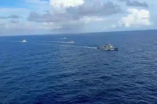 4 Chinese vessels follow PH-US maritime exercise near Bajo de Masinloc