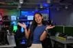 Content creator Louise Anne "LANS" Nagal does one of her poses in the ABS-CBN Newsroom on June 26, 2026. She rose to prominence through short-form informational videos on her TikTok and Facebook. Photo by Winkie Bernaldez.