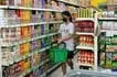 Customers purchase goods at a supermarket in Manila om February 16, 2023. Suggested retail prices of a number of basic goods have gone up since February 8, according to the Department of Trade and Industry. Mark Demayo, ABS-CBN News