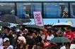 Members of the religious group Iglesia ni Cristo (INC) stage a demonstration along Epifanio de los Santos Avenue in Quezon City, Metro Manila on June 30, 2026.