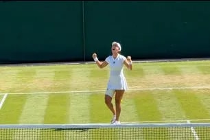 Alex Eala after her win in the second round of the 2026 Wimbledon Championships women's singles. Dyan Castillejo, ABS-CBN News