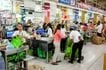 People fall in line at a supermarket in Pasig City as Filipinos rush to buy goods on March 13, 2020. George Calvelo, ABS-CBN News/File