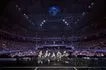 K-pop group EXO takes a photo with the crowd during the first night of the two-night Manila stop of its "EXO PLANET #6 – EXhOrizon" tour at the SM Mall of Asia Arena on July 4, 2026. Photo from EXO's X account