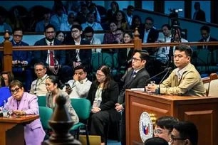 National Bureau of Investigation Senior Agent John Mark Calilung testifes at the Senate impeachment court on July 7, 2026 on his forensic examination of videos of Vice President Sara Duterte. Mara Tan, ABS-CBN News