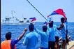 Fishermen who joined the second Atin Ito-led civilian mission to Scarborough Shoal on May 16, 2024. Maria Tan, ABS-CBN News