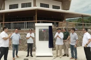 President Ferdinand Marcos Jr. leads the inauguration of the Benoni Port Light Craft Landing Station in the Municipality of Mahinog in Camiguin. Screenshot/RTVM