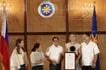 Filipina tennis star Alex Eala receives a presidential citation from President Ferdinand Marcos Jr., July 13, 2026 at Malacanang. MPC Pool