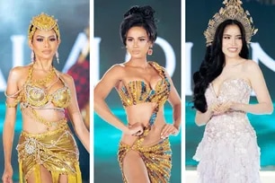 (From left) Angelica Lopez, Alexie Brooks, and Anne Patricia Lorenzo are among the candidates of Reina Filipinas 2026. Reina Filipinas/Facebook