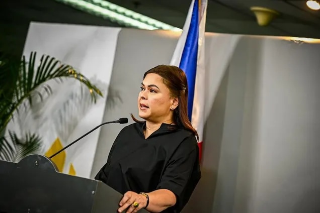 Vice President Sara Duterte announces her intention to run for the presidency in the 2028 national elections during a press conference at the Office of the Vice President (OVP) headquarters in Mandaluyong City on Wednesday, February 18, 2026. Duterte outlines her priorities, including governance reforms, public service continuity, and national development. Maria Tan, ABS-CBN News