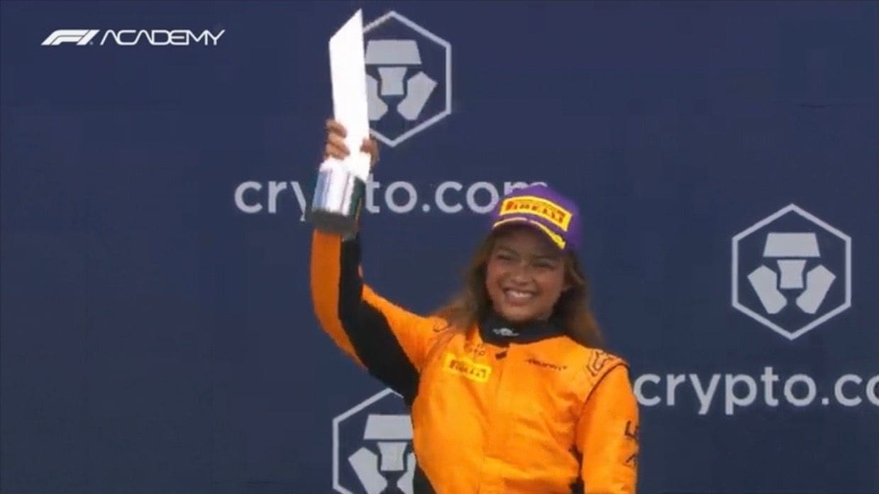 Bianca Bustamante clinches her first podium in F1 Academy 2024 in Miami |  ABS-CBN Sports