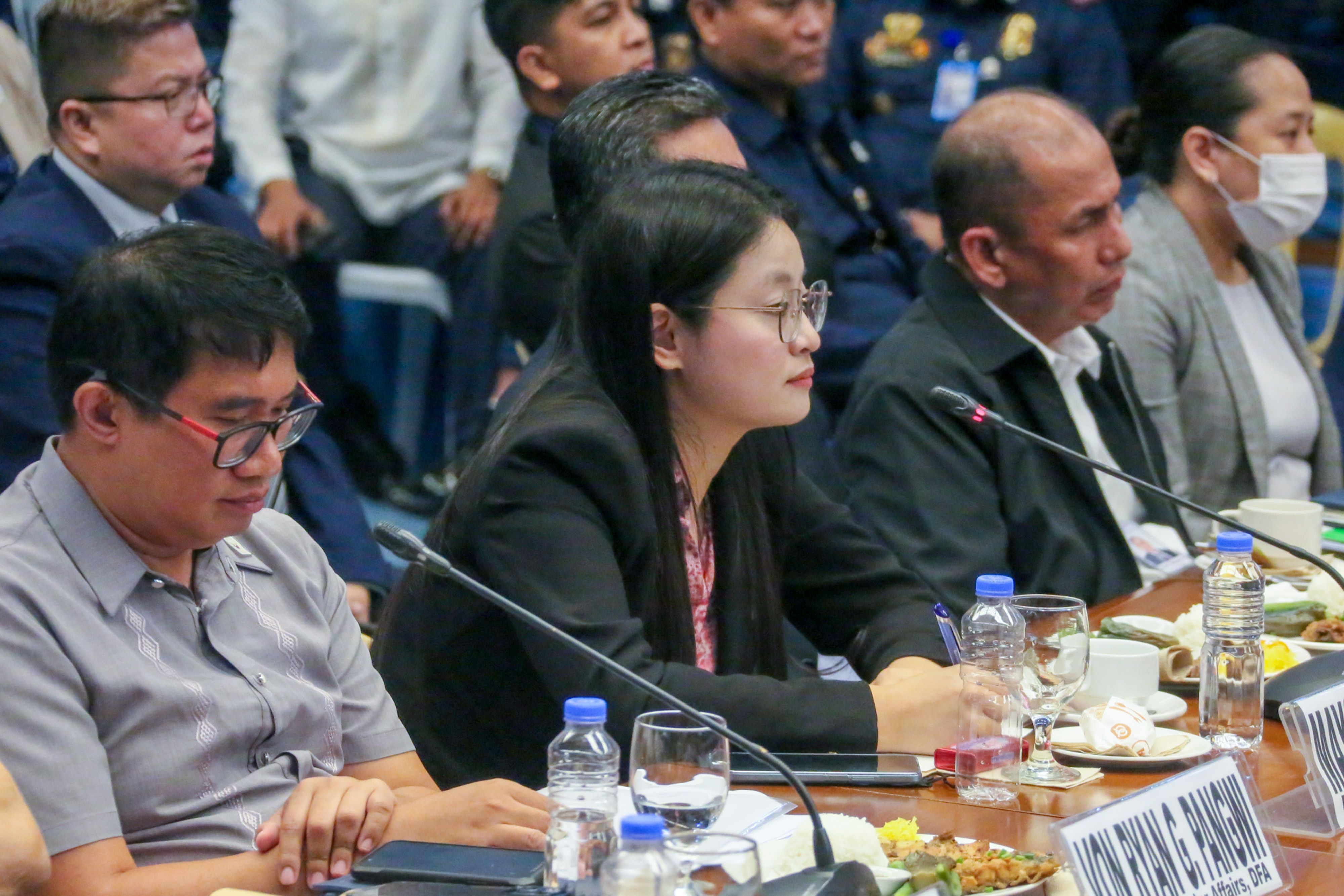 Bamban, Tarlac Mayor Alice Guo testifies at the Senate hearing in Pasay City on May 22, 2024 as she faces questions on her identity and alleged ties to a raided POGO hub in her town. The Senate resumed its investigation on the alleged human trafficking and cyber fraud ops in Clark and Tarlac. Mark Demayo, ABS-CBN News