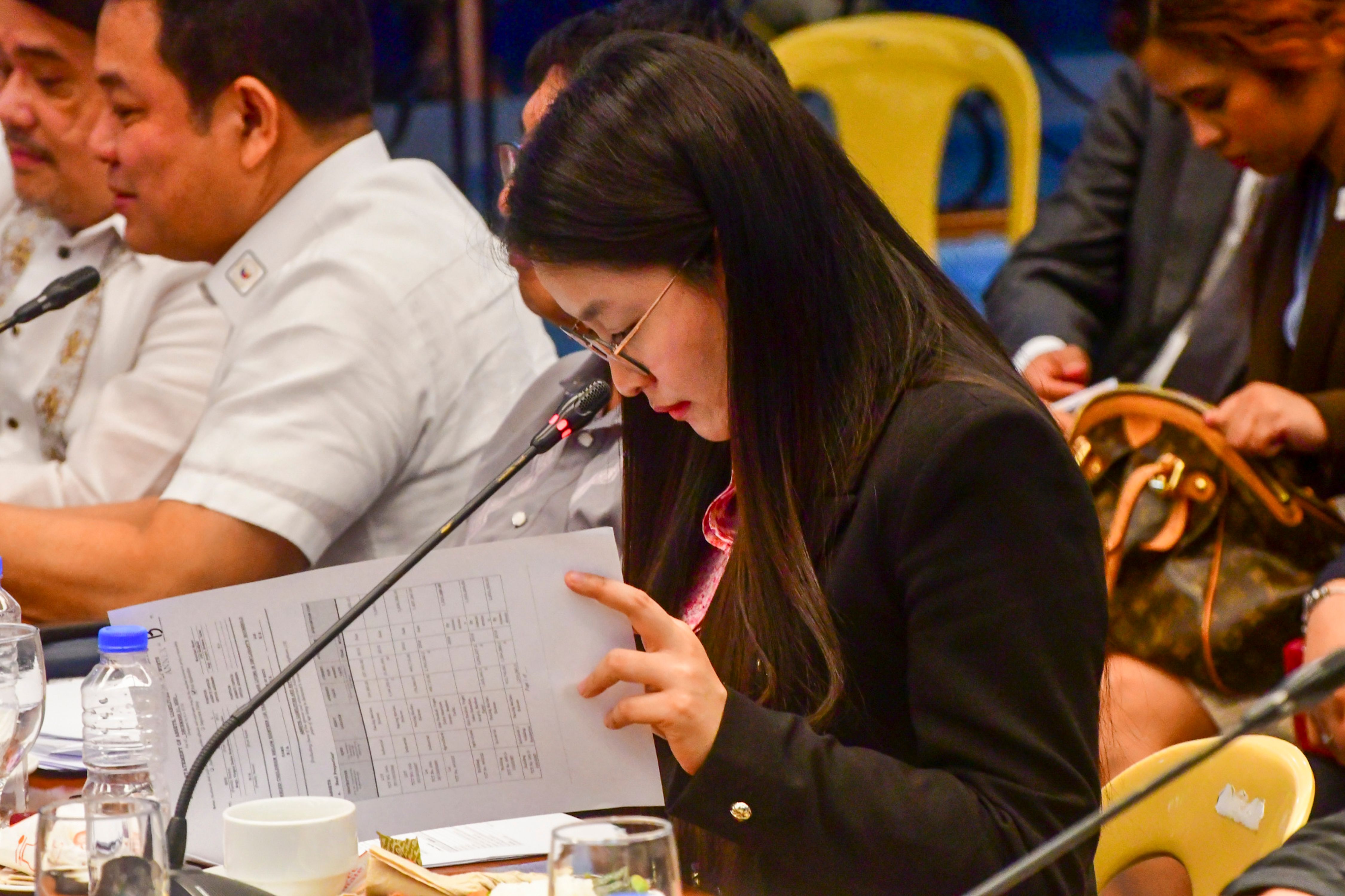 Bamban, Tarlac Mayor Alice Guo in a Senate hearing in Pasay City on May 22, 2024. Mark Demayo, ABS-CBN News