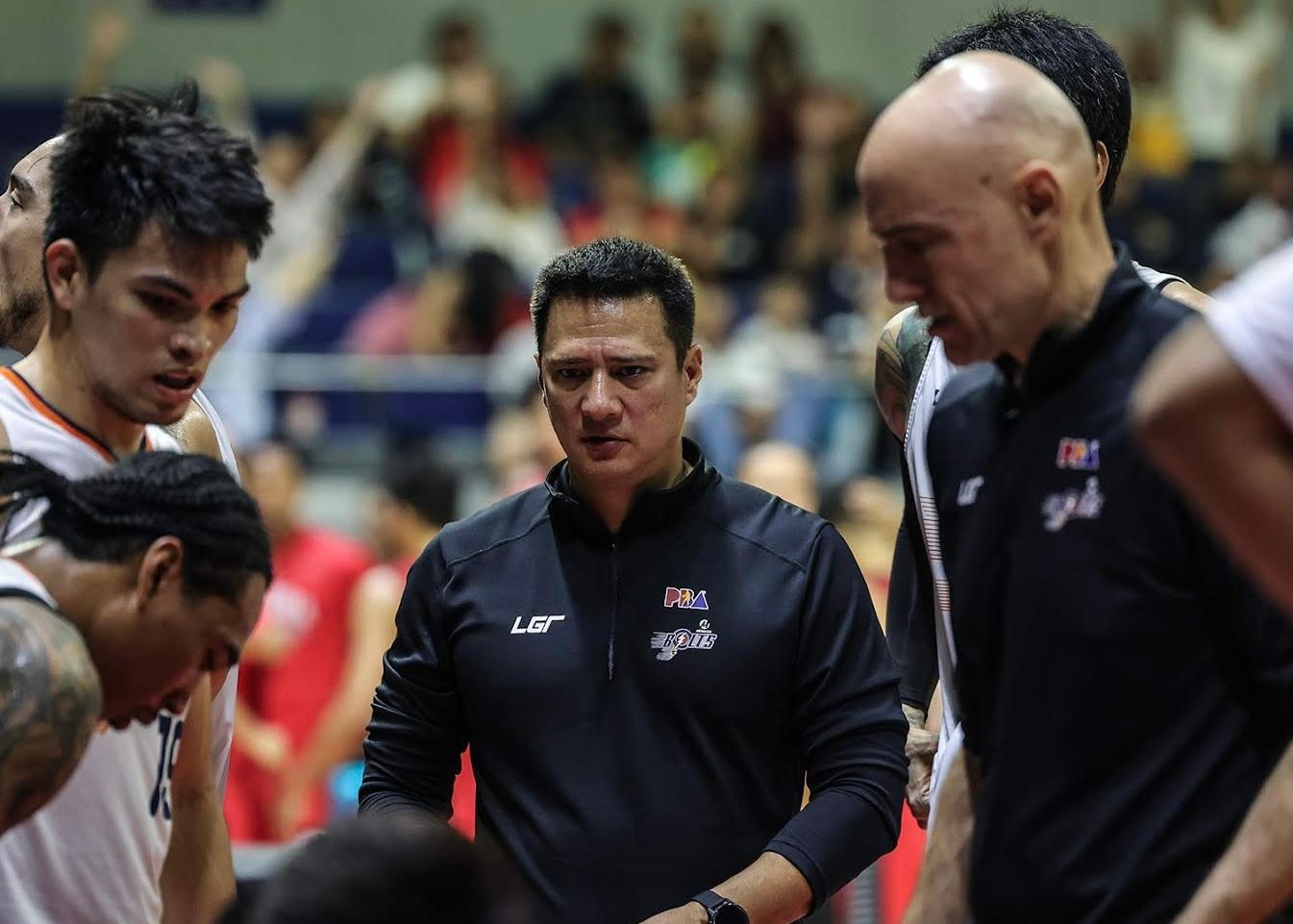 Meralco coach Luigi Trillo. Photo from PBA Images