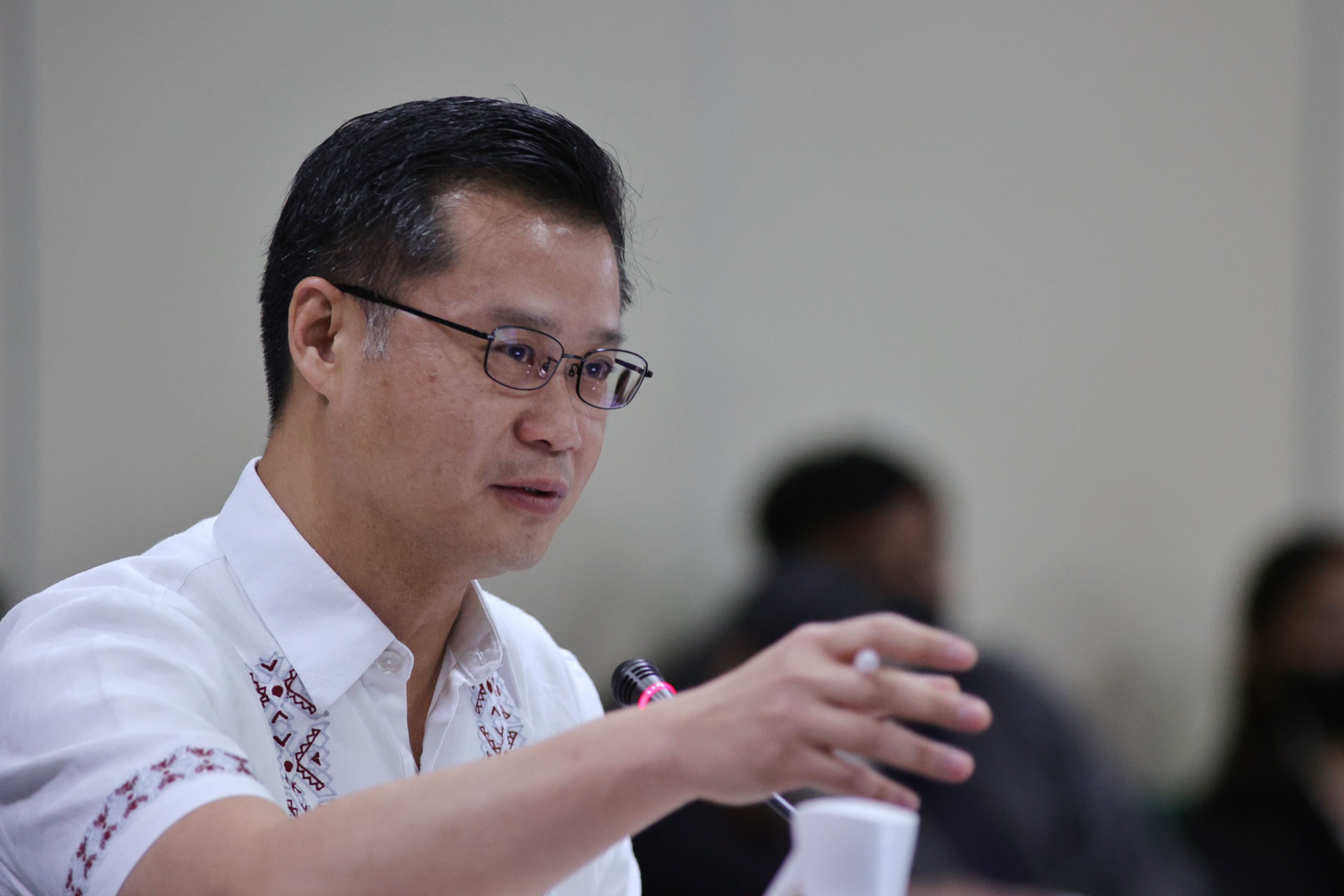 Sen. Win Gatchalian presides over a Senate hearing, July 6, 2023. Joseph Vidal, Senate PRIB/File