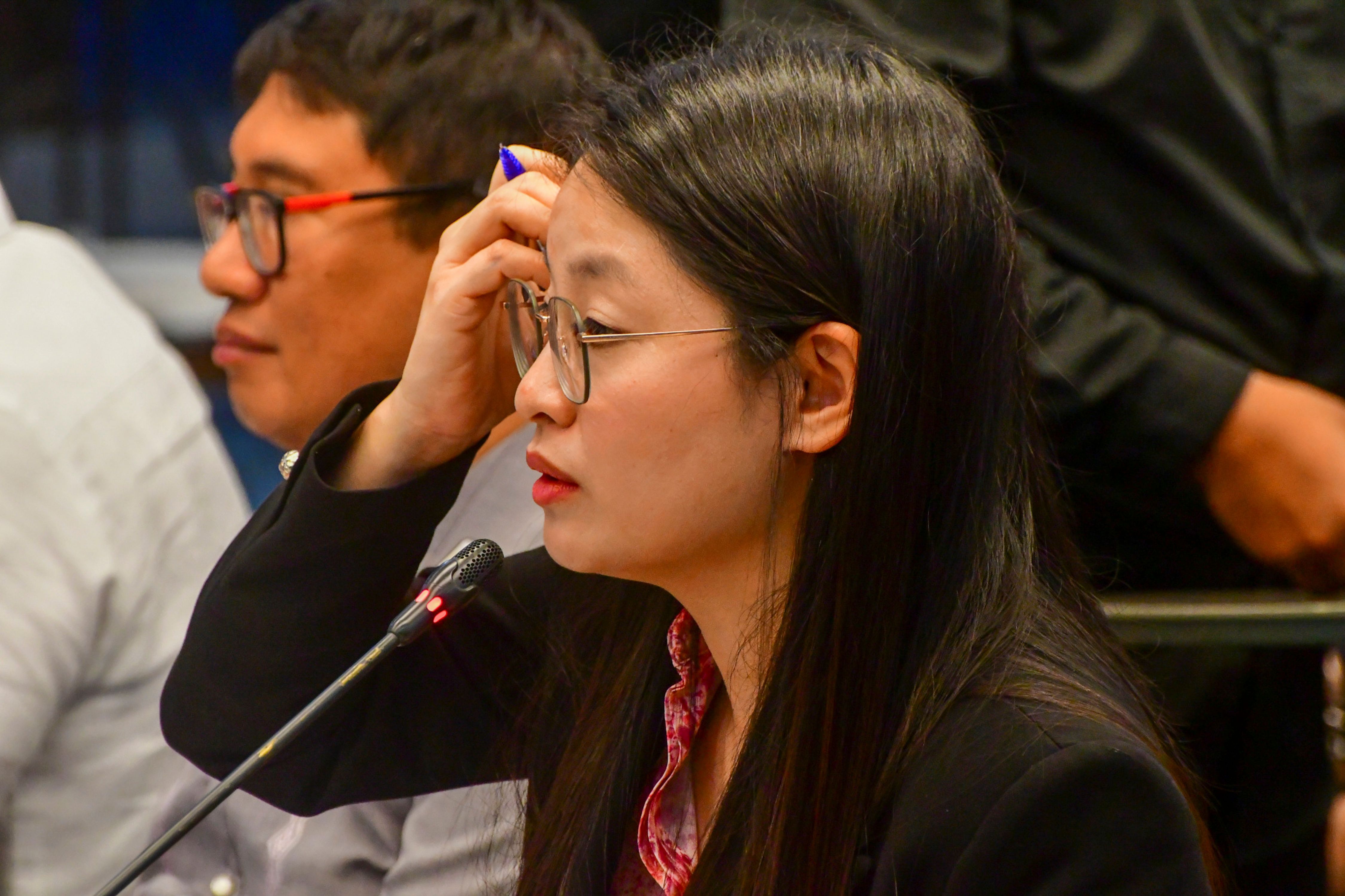 Bamban, Tarlac Mayor Alice Guo in a Senate hearing in Pasay City on May 22, 2024. Mark Demayo, ABS-CBN News