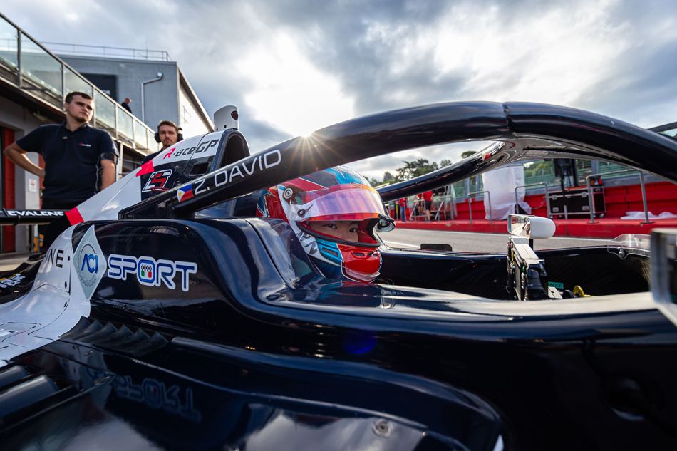 Zach David aboard R-ace GP #20 car during round 7 of the Formula Regional European Championship by Alpine 2024 in Imola, Italy. (Photo courtesy of Dutch Photo Agency)