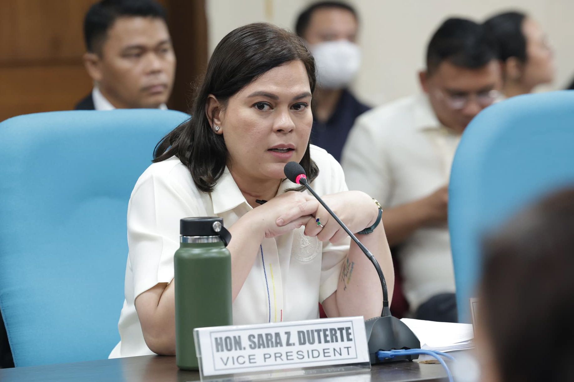 Vice President Sara Duterte attends a hearing for the Office of the Vice President's 2025 budget at the House of Representatives on August 27, 2024.  Photo courtesy of the House of Representatives/File