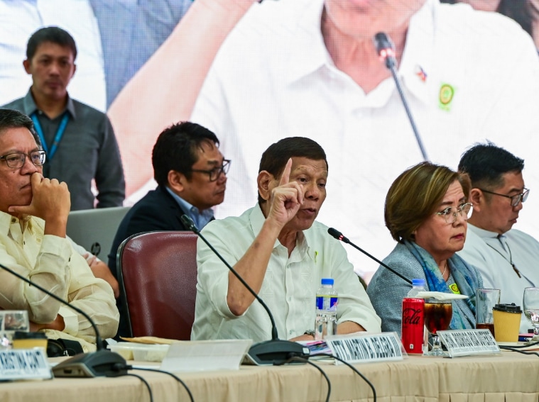 Former President Rodrigo Duterte on Wednesday, November 13, attends the House quad comm hearing on the alleged extrajudicial killings and human rights violations from his administration’s war on drugs. Maria Tan, ABS-CBN News