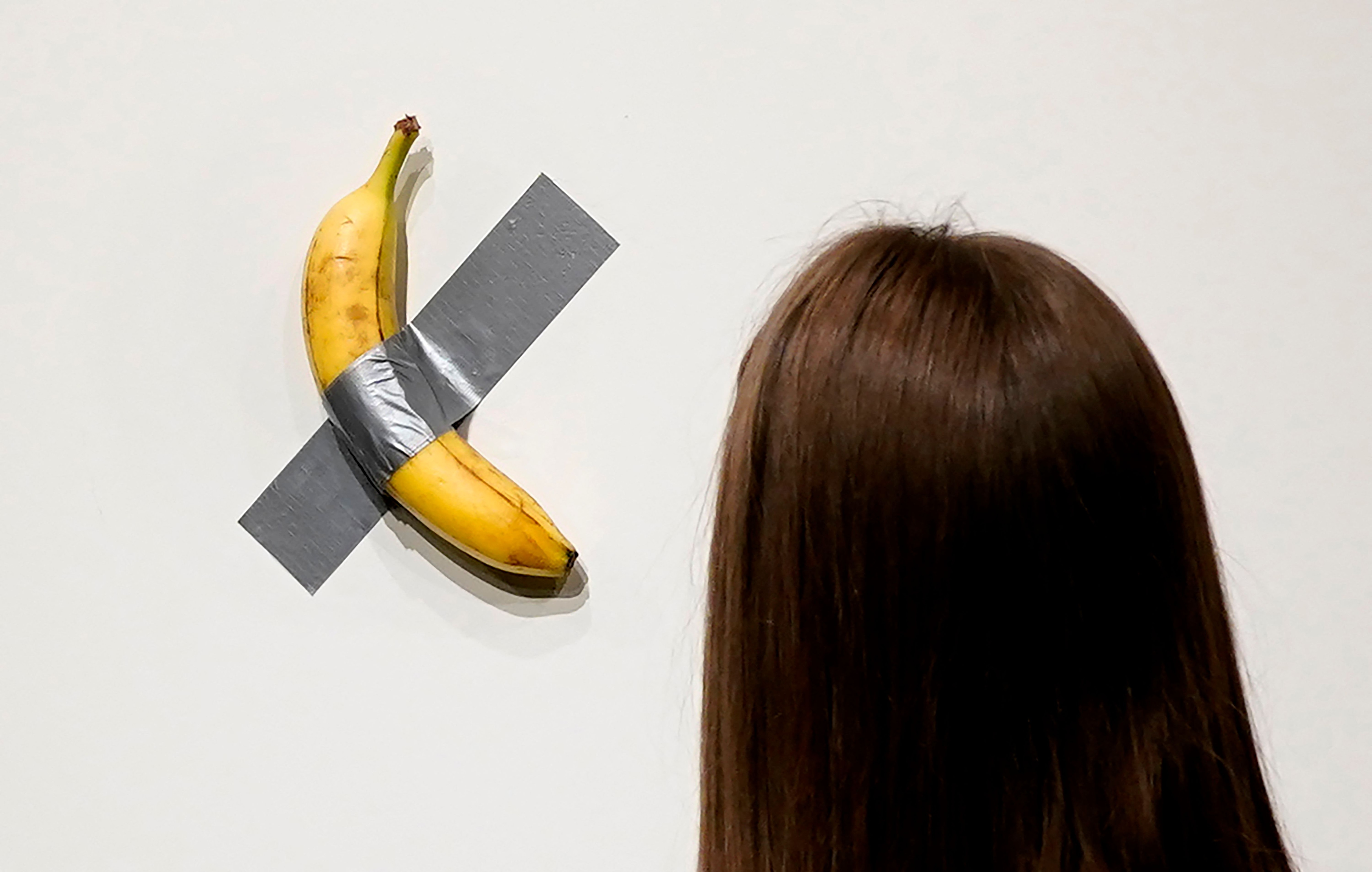 Banana taped to a wall sells for P365 million in New York | ABS-CBN News