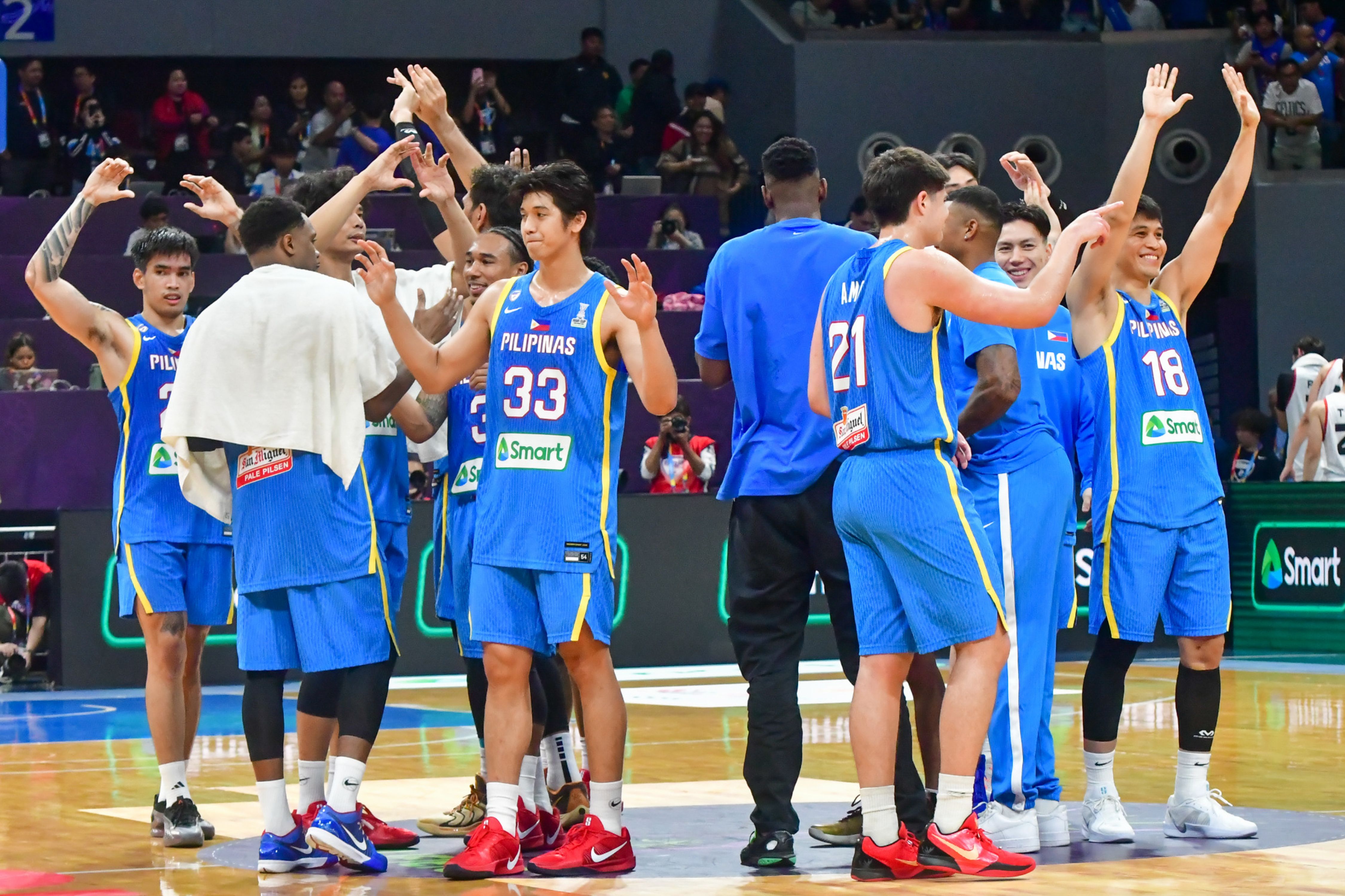 Gilas Pilipinas battles Hong Kong in the  FIBA Asia Cup 2025 Qualifiers in Pasay City on November 24, 2024. Mark Demayo, ABS-CBN News