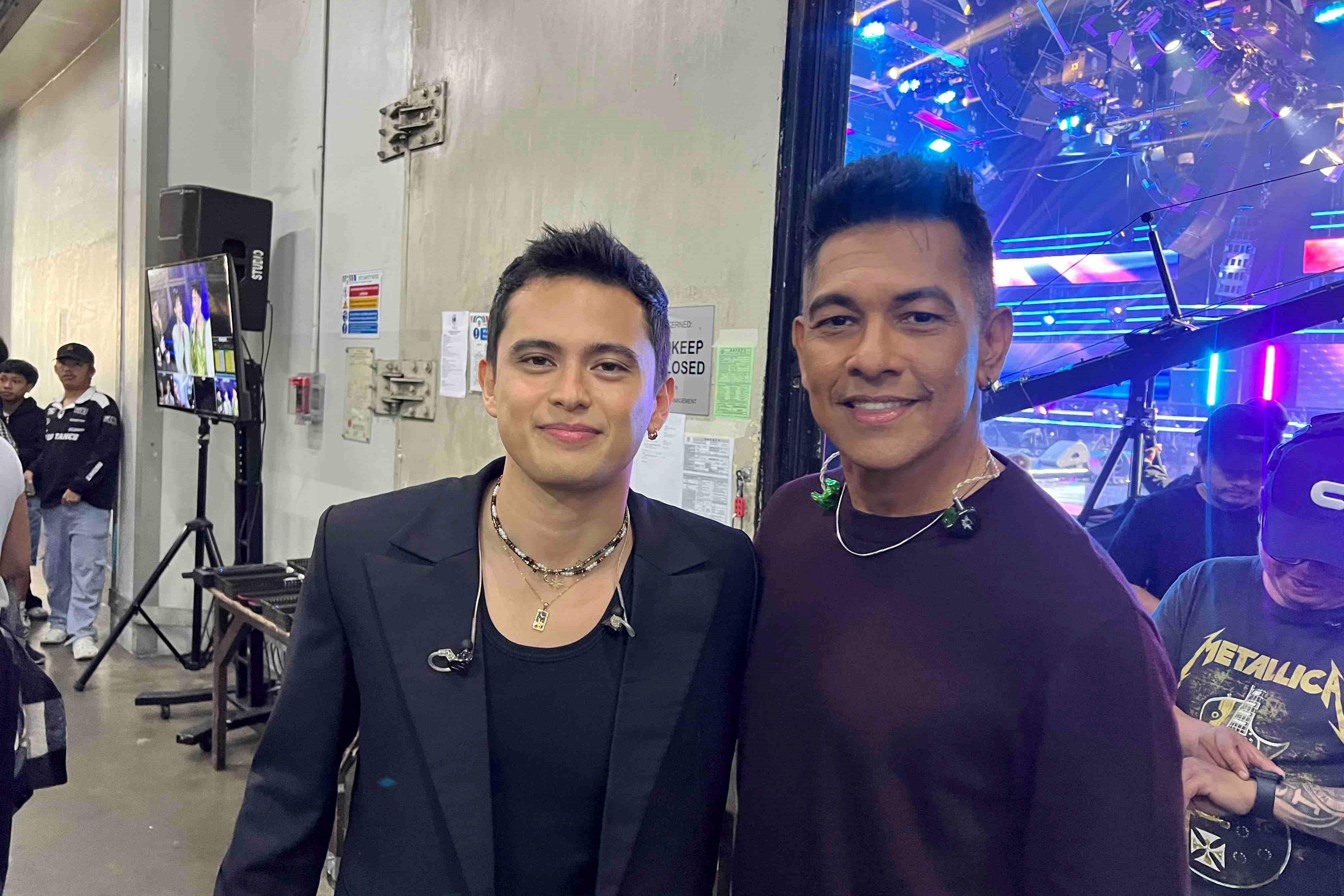 Gary Valenciano and James Reid after their performance on ASAP, February 2, 2025. MJ Felipe, ABS-CBN News