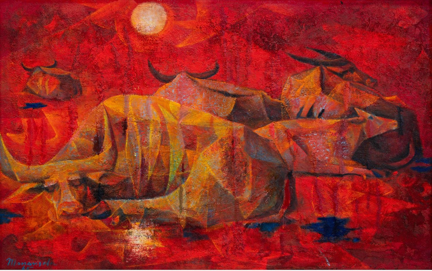 Vicente Manansala’s 'Untitled (Carabaos).' Handout
