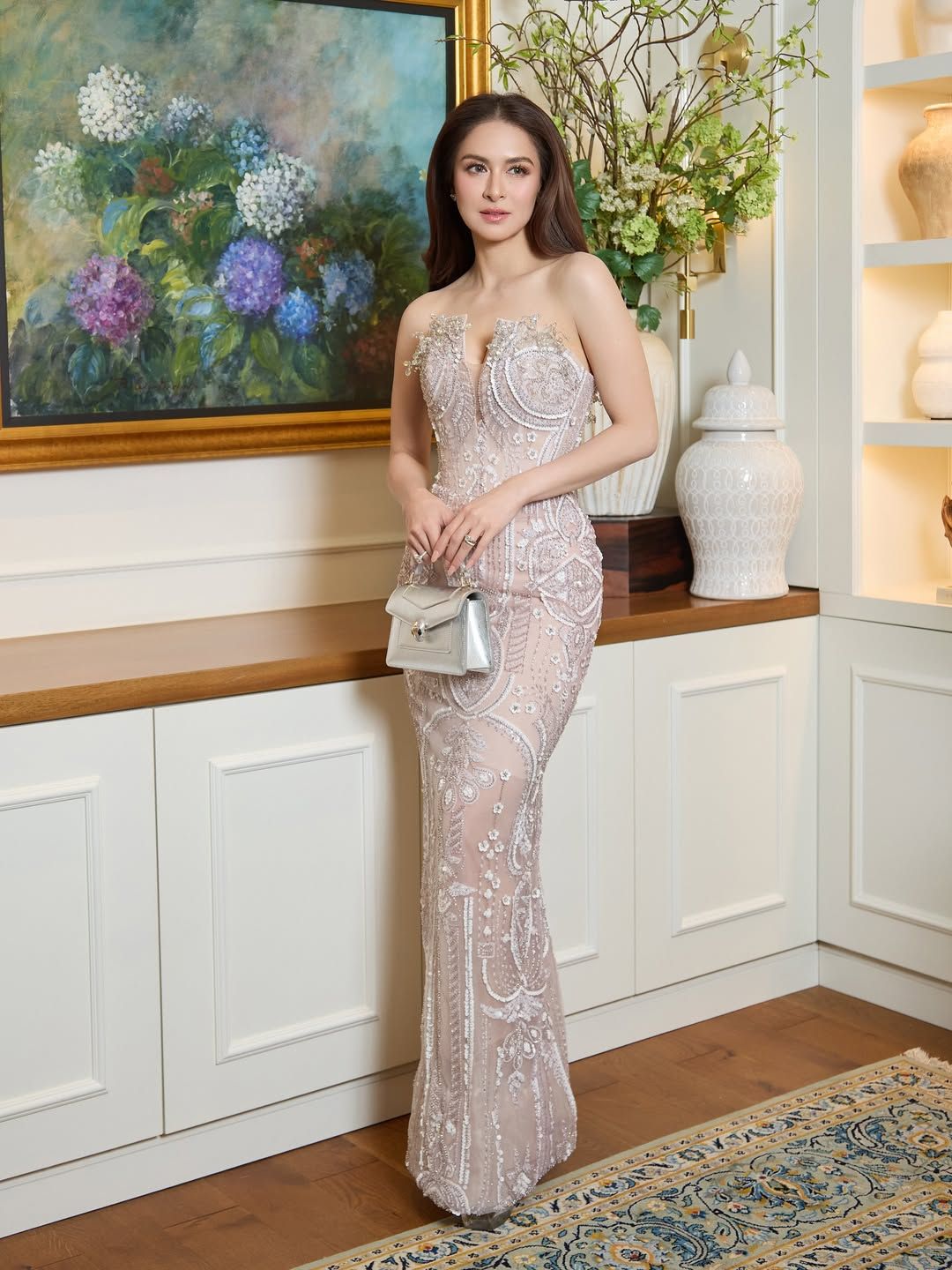 marian rivera pink dress Barbie who? It's Marian Rivera in pink!  LOOK: The Kapuso Primetime  Queen #MarianRivera stuns once again as she gives fans a peek inside her  chic closet  serving pure elegance with