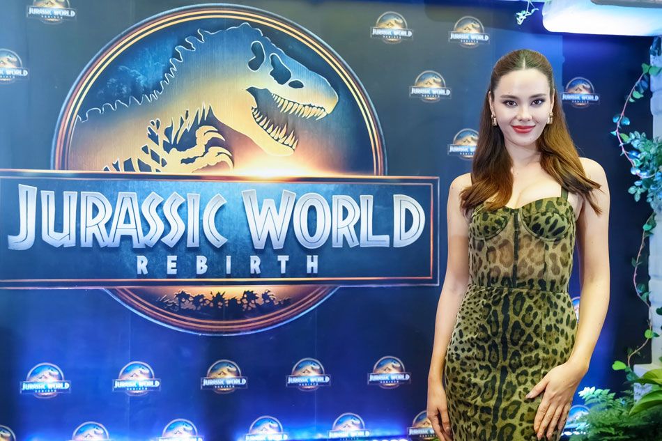Catriona Gray kicking off the “Jurassic World Rebirth” tour in Thailand. Handout