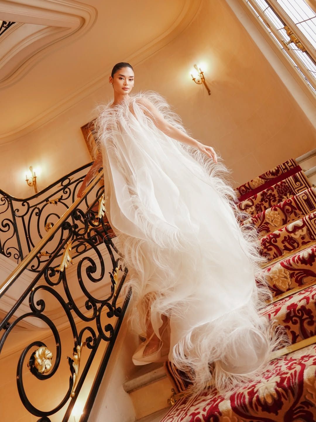 pia wurtzbach dress designer Bridalwear Inspo: Pia Wurtzbach Looks Ethereal in This Designer Ensemble